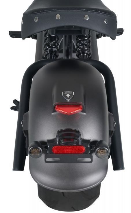 E-Chopper Angry Blake, 80 km/h, 100 km Reichweite 4000 Watt schwarz, LED-Scheinwerfer 5 Farben