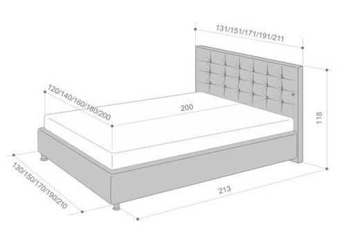 Luxusbett Fernando 200x160 sleep.8 NP 1.848,-€ 30% 1x verfügbar